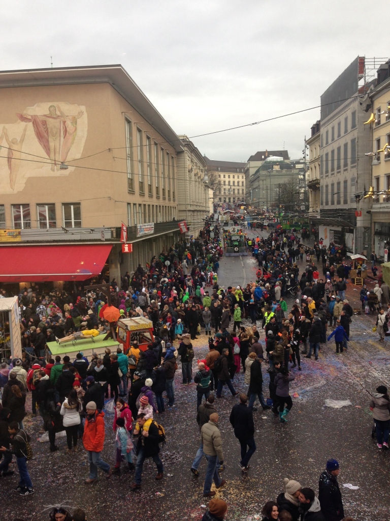 Barfüsserplatz on the Monday of Fasnacht 2015